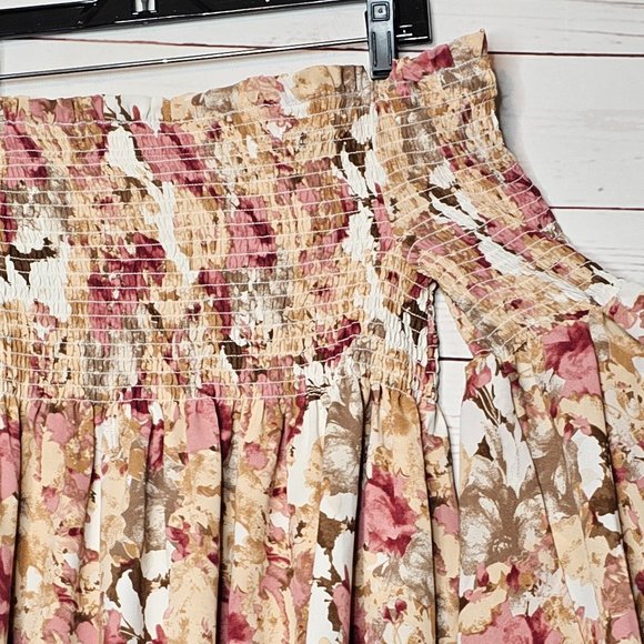 akaiv Off Shoulder Tiered Sleeve Floral Mini Dress - Picture 5 of 10